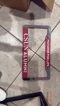 Csun license plate cover