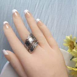 Silver Vintage Ring, Size 8