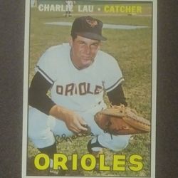 1967 Topps Charlie Lau Baltimore Orioles #329  Baseball Card Vintage Collectible Sports MLB
