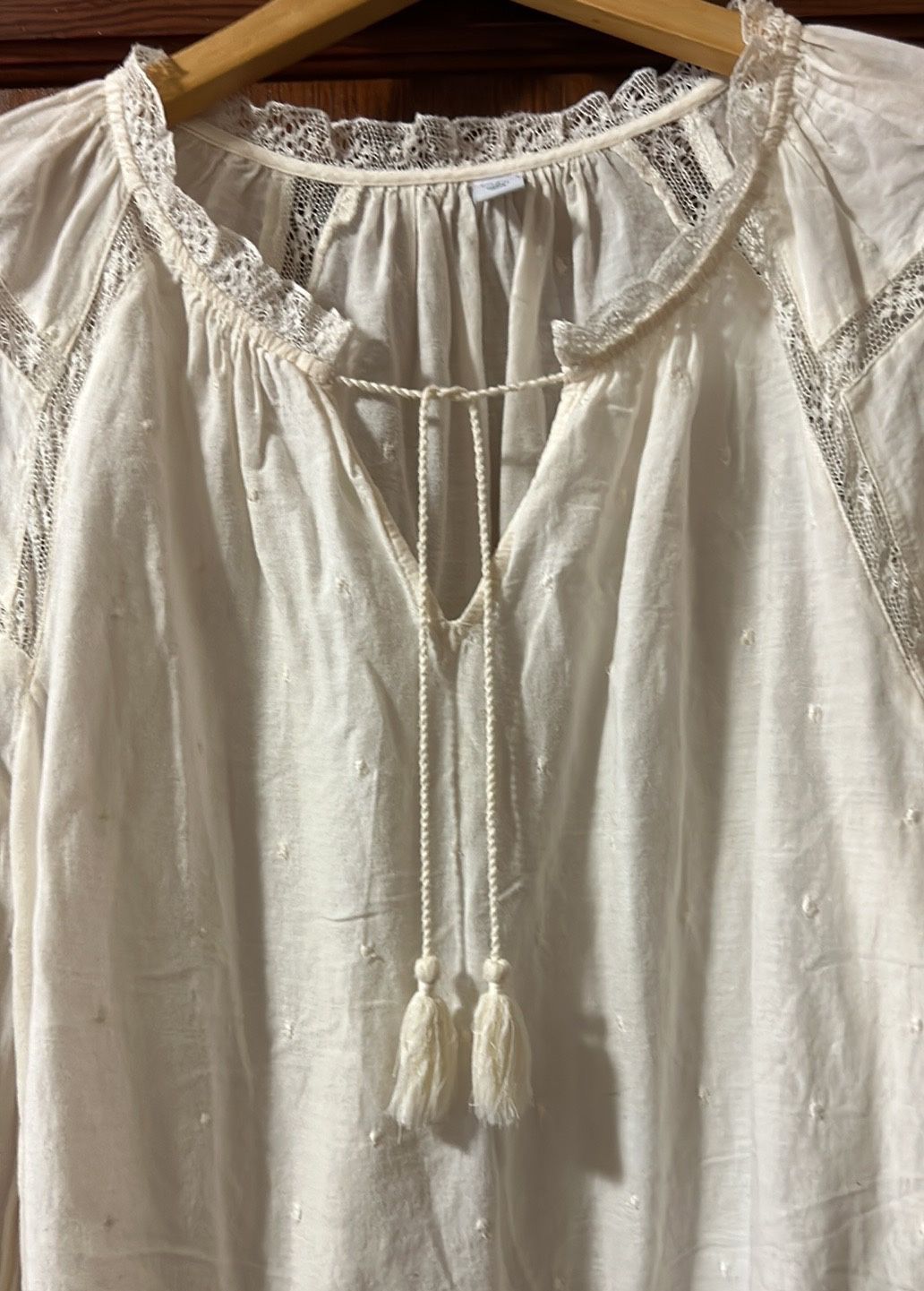 Old Navy: Peasant Top, Long Sleeves, Size: Large