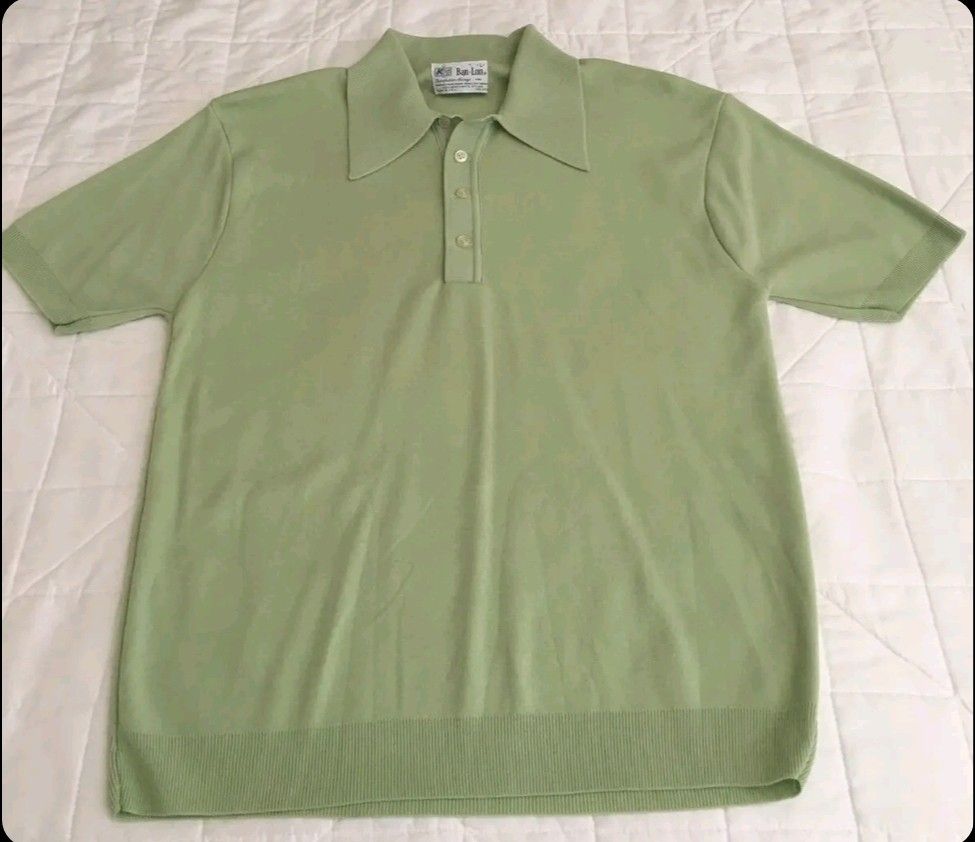 VTG, 60's or 70's BAN LON, Men’s Nylon Knit Polo Shirt