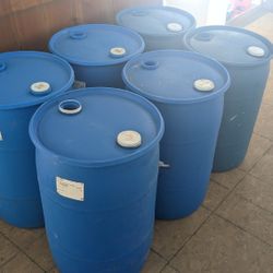 Blue Plastic Drum