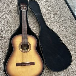 Acoustic Guitar with Case - Last One Left!