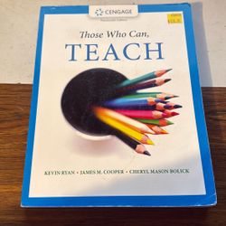Those Who Can, Teach 