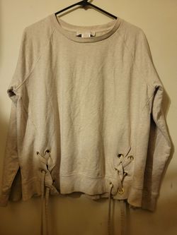 Michael Kors Women's Lace-Up Sweatshirt