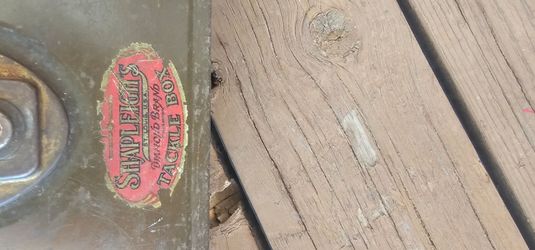 vintage tackle box fishing
