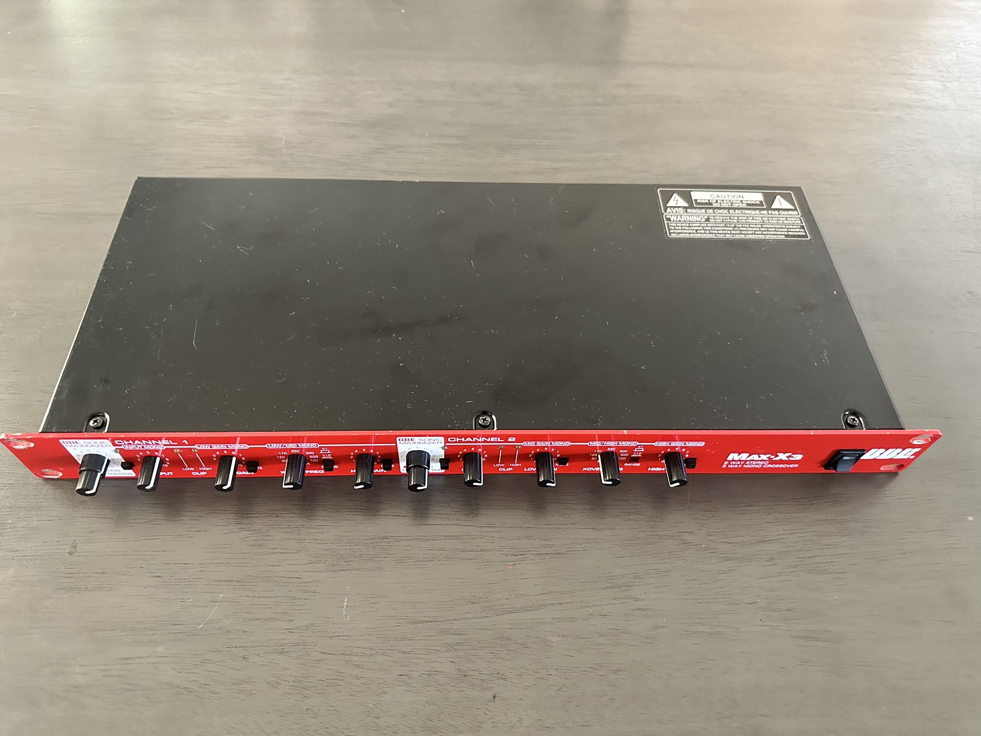 BBE MAX-X3 2-Way Stereo/3-Way Mono Crossover EQ w/ Sonic Maximizer