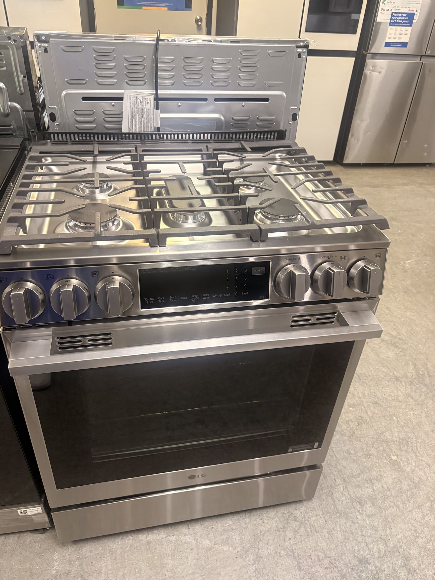 Lg gas stove slide in