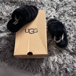 UGG K FLUFF YEAH SLIDE KIDS SIZE 13