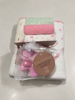Chickpea 6-Piece Baby Bath Set +3 FREE Wash Cloths