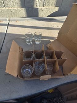 Clear shot  glasses