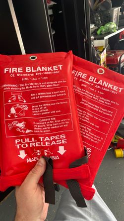 2 fire blankets $10 brand new never used