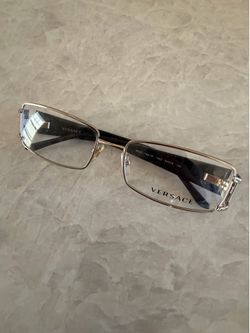 Versace Medusa Eyeglass Frames Clear Lens Black/Gold