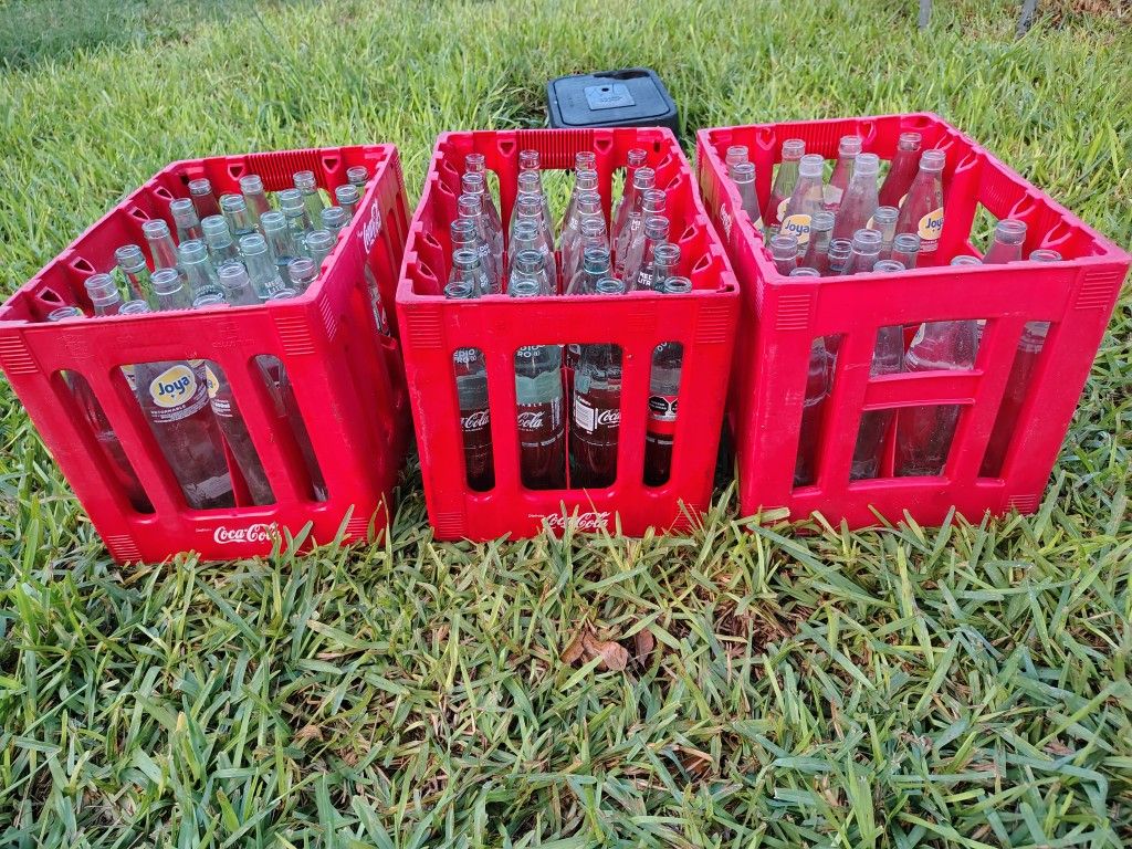 3 Coca-Cola Bottle Crates