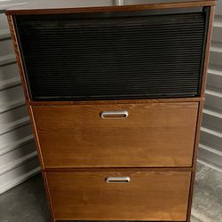 IKEA Effektiv File/filing Cabinet Wood with casters