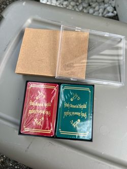 Vintage Grady Memorial Hospital double-deck playing card set.
