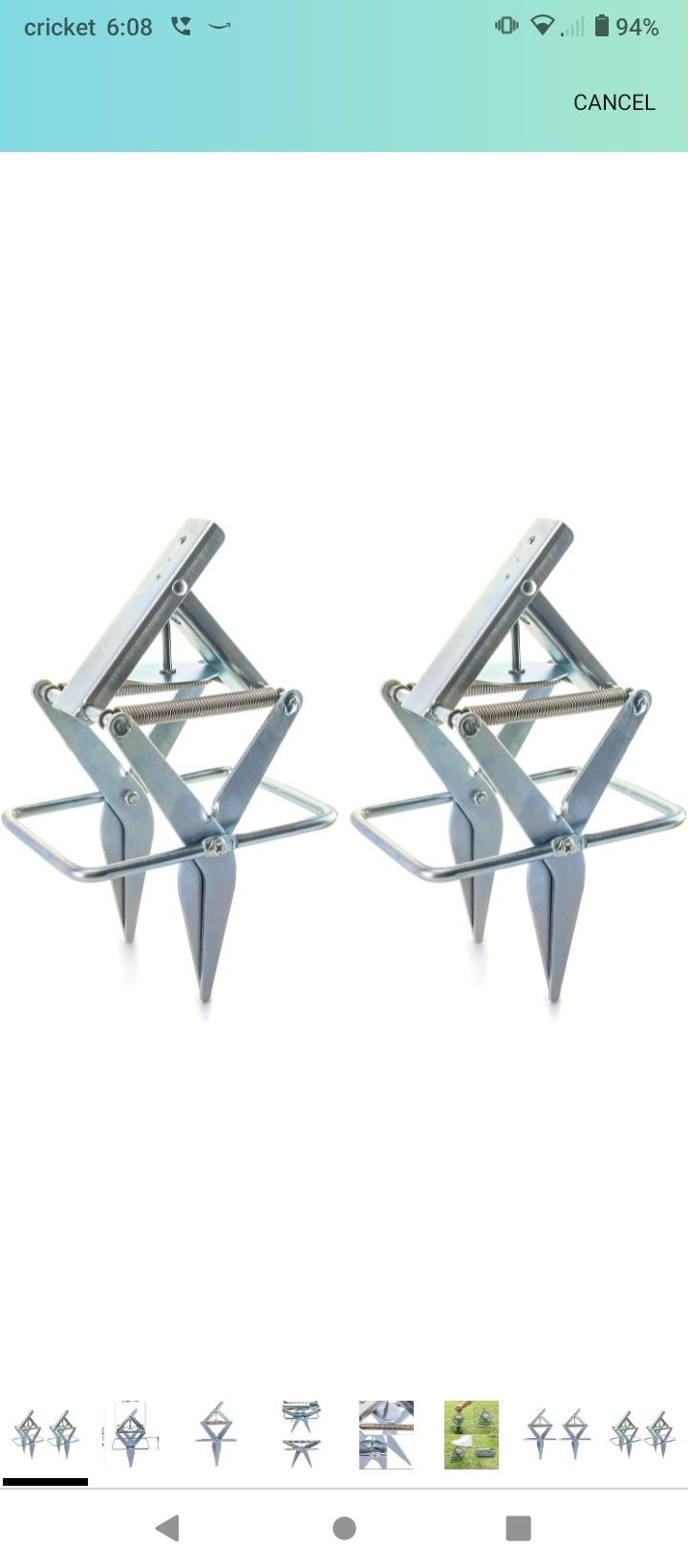 Two Steel Reusable Mole Gopher Traps
