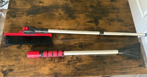 Snow Brush & Ice Scraper Extendable Handle