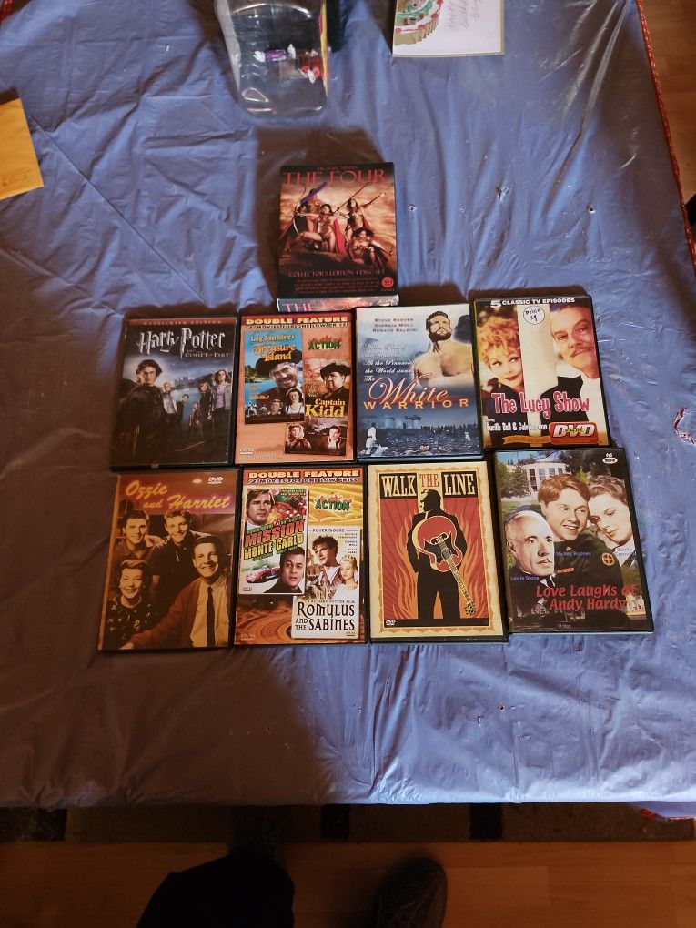 9 CLASSIC DVDS.
