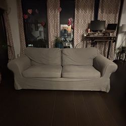Ikea Grey Sofa Bed (Queen)