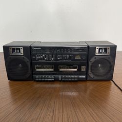 Panasonic Radio Dual Cassette Player Recorder 
