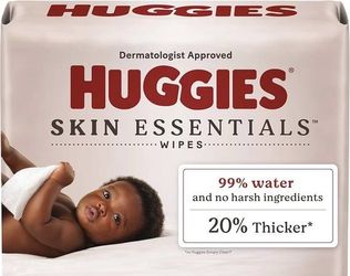 Huggies Skin Essentials Baby Wipes Hypoallergenic 224 Count