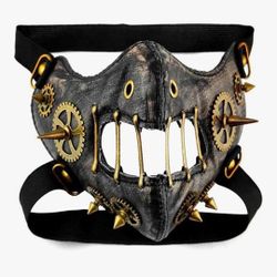 Halloween Costume Skull Mask Scary Masquerade Horror Leather