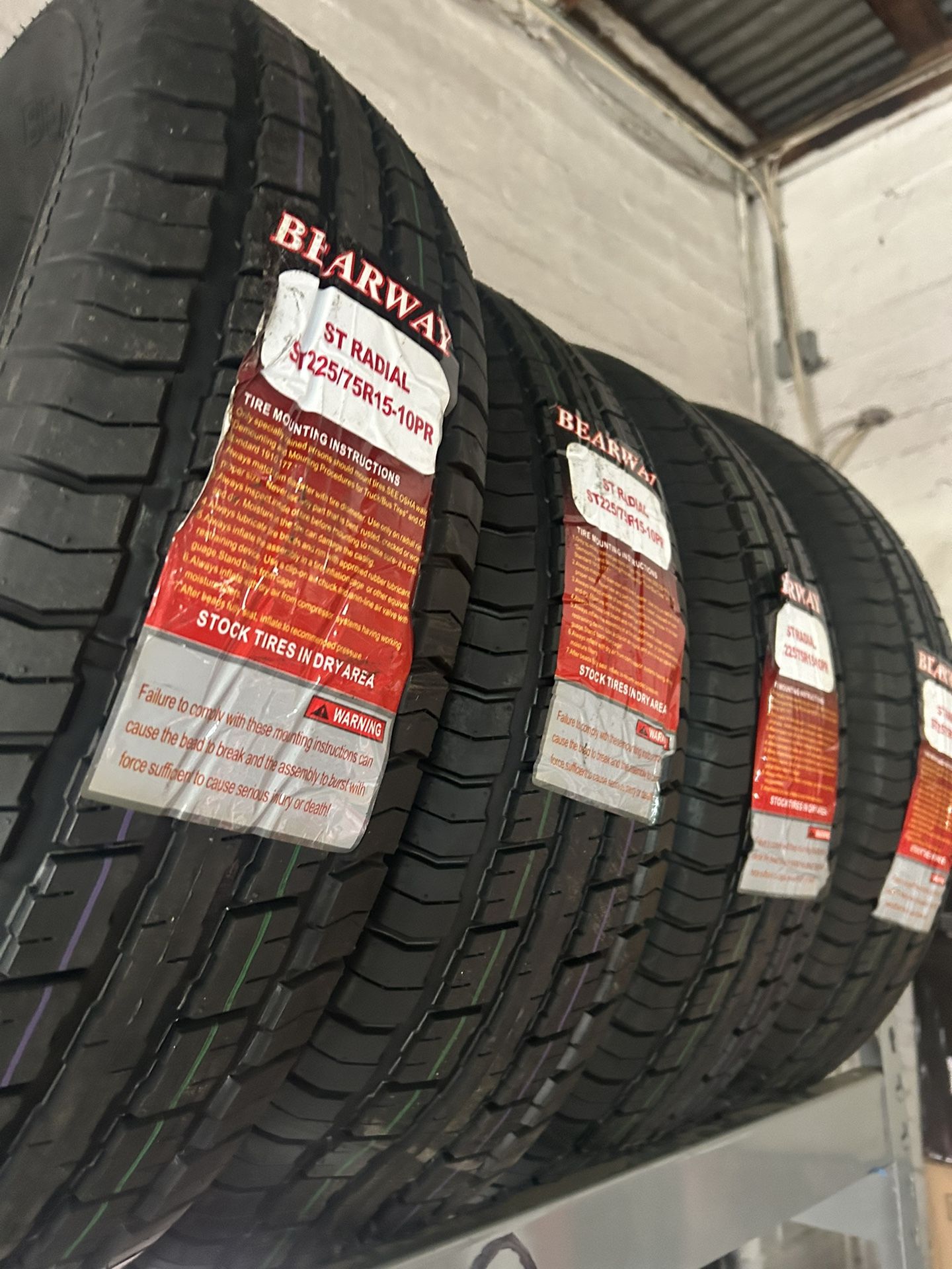 St 205 75 15 New Trailer Tires