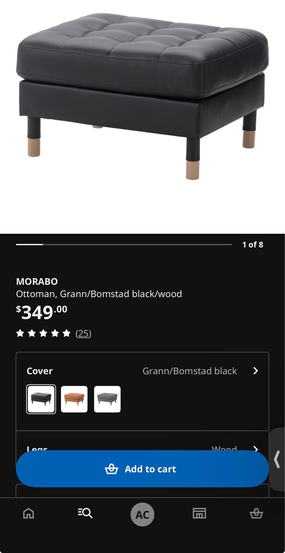 IKEA ottoman