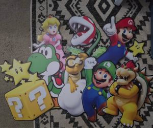 Super Mario Character Cardboard Cutout Set