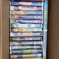 44 Vintage Disney(mostly) Cartoon VHS Tapes