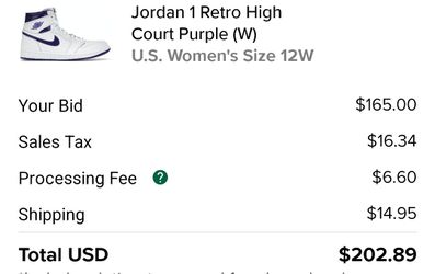 Jordan 1 Retro High Court Purple (Women's) - CD0461-151 - US