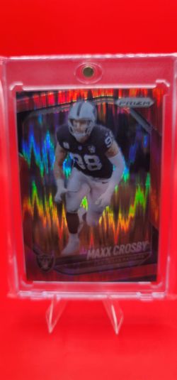 2025 Panini Prizm - Maxx Crosby #195 Red Flash Prizm