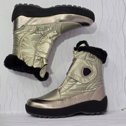Botas de Nieve Pajar Canada Moscow Pajar-Tex de Mujer Dorado Champán Talla 8-8.5