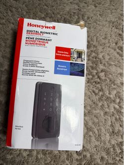 Honeywell Matte Black Touchscreen Keypad Electronic Deadbolt Lock