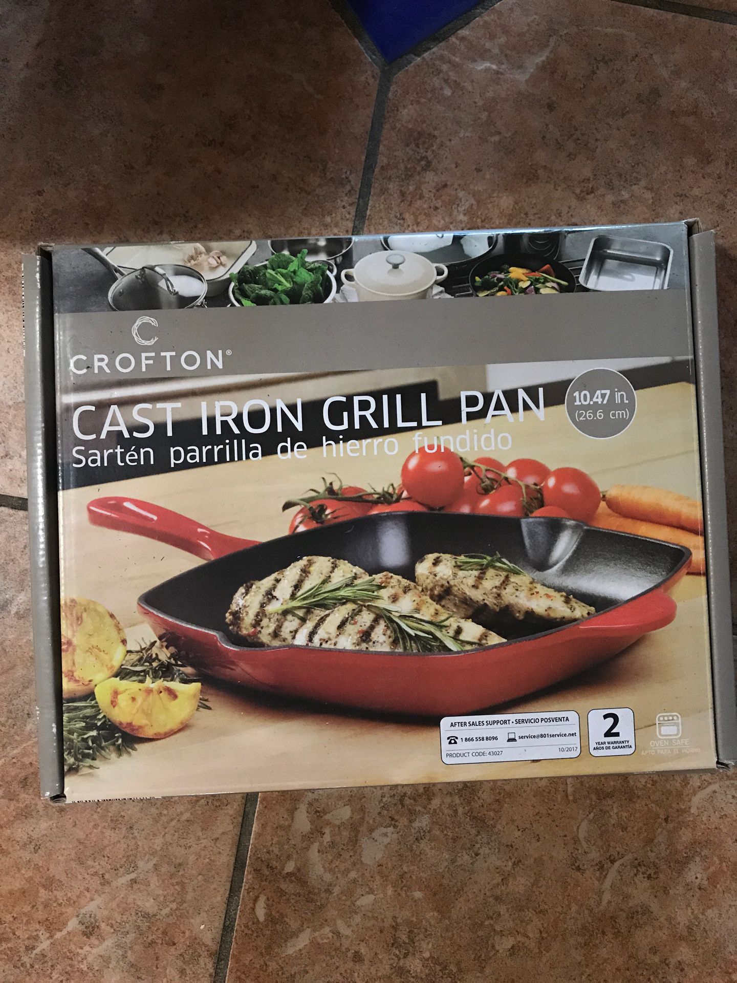 Crofton cast iron grill pan