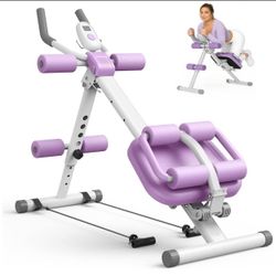 Multifunctional Ab Machine, Adjustable Ab Workout Equipment, Ab ＆ Sit Up Machine for Stomach Workout