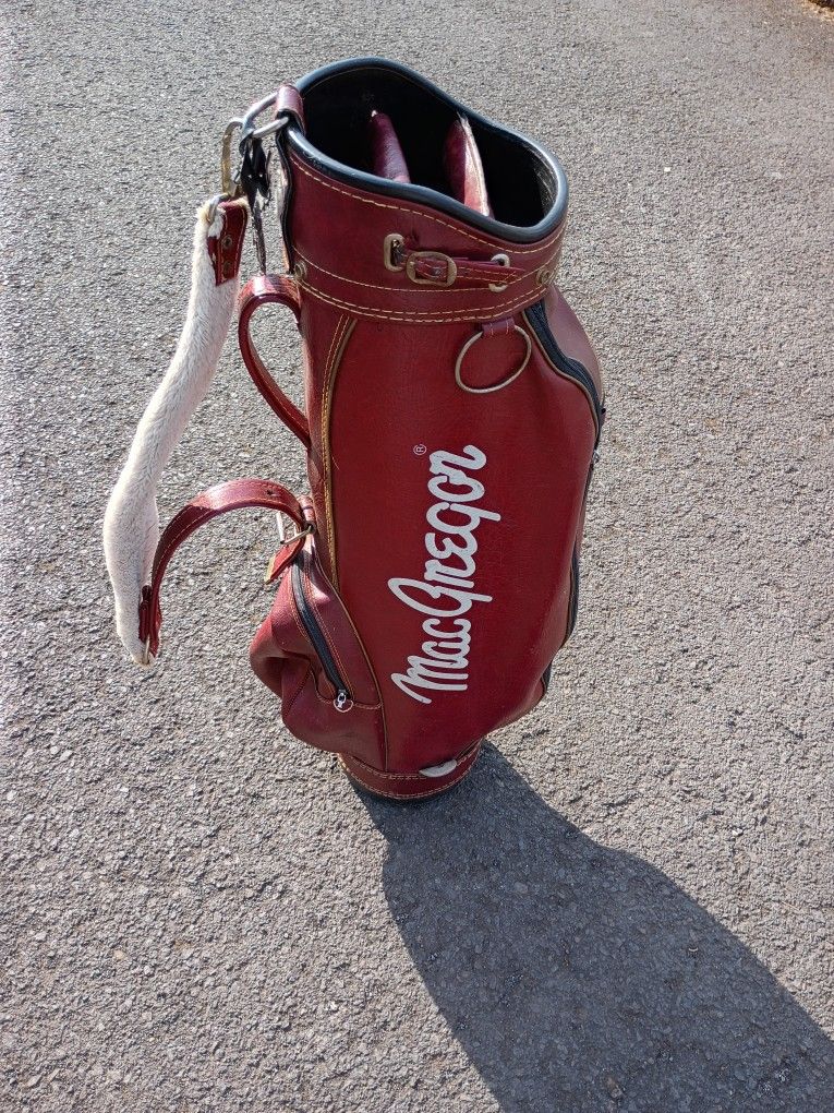 Vintage MacGregor Golf Bag Leather
