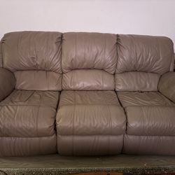3 piece leather sofa set