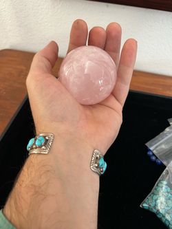 Rose quartz sphere