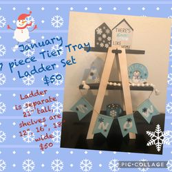 January Ladder Tier Tray