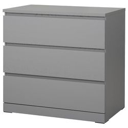 3-drawer chest Gray