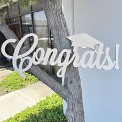Graduation Wood Sign Congratulations Grad Custom Cut Name