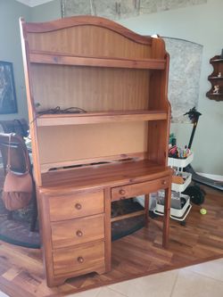 Desk with hutch