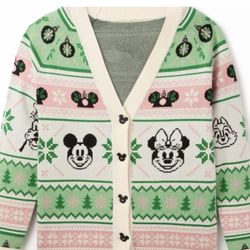 Disneyland Park Authentic Holiday Christmas Sweater Cardigan 2025