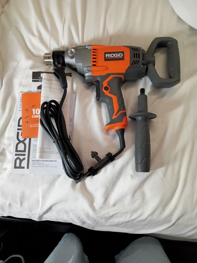 Ridgid 1/2 in. Spade Handle Mud Mixer