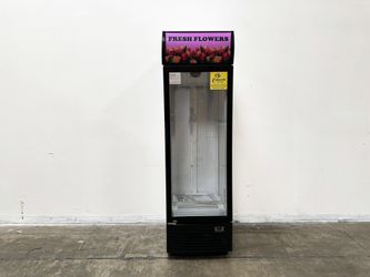 NSF 25 Inch Single Commercial Glass Swing Door Floral Fresh Flowers Refrigerator Cooler