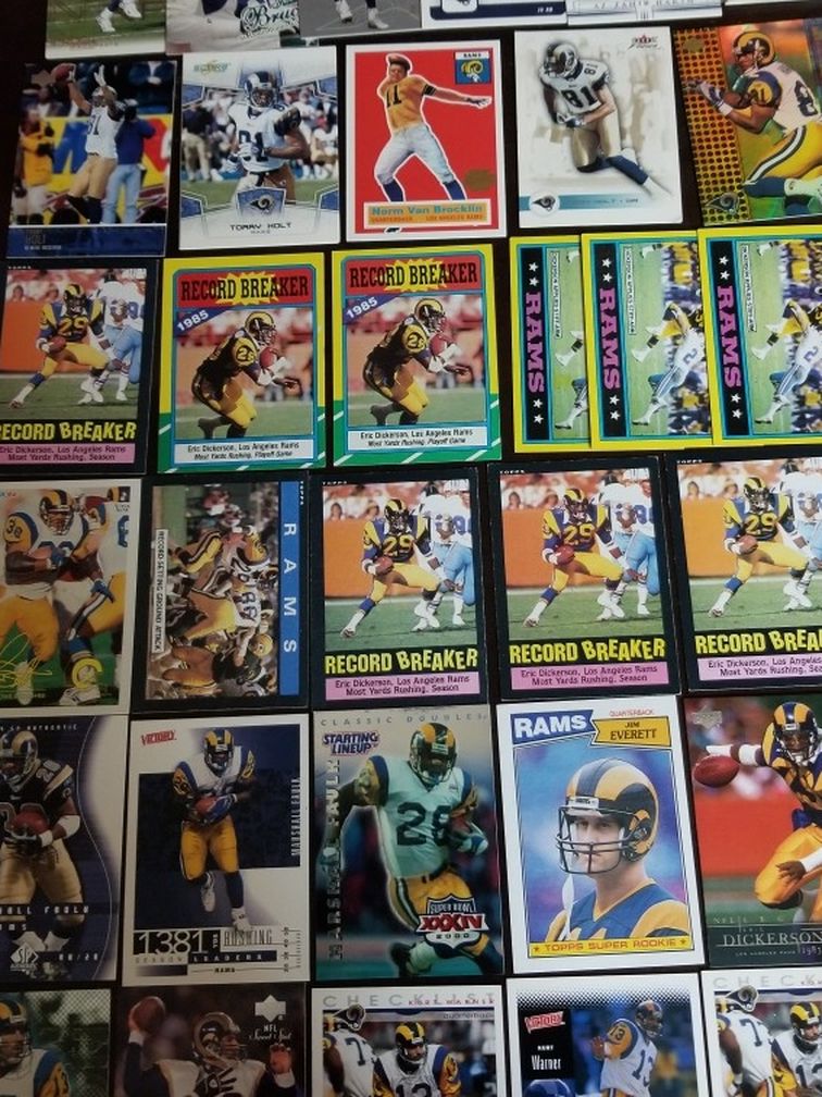 Rams 35 Card Lot... Dickerson, Warner, Faulk