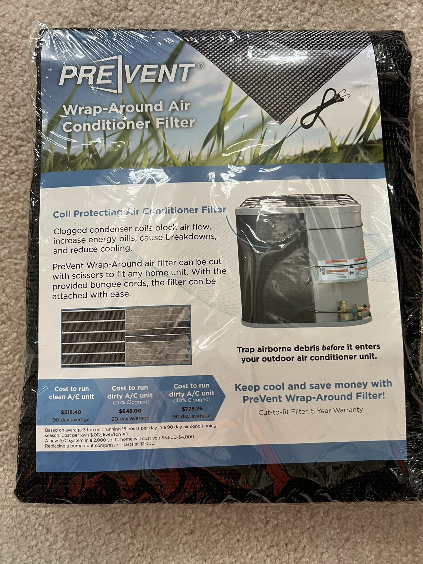 Permatron Prevent Wrap-Around A/C Filter
