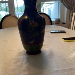 It’s A Chinese Cloisonné Blue Vase